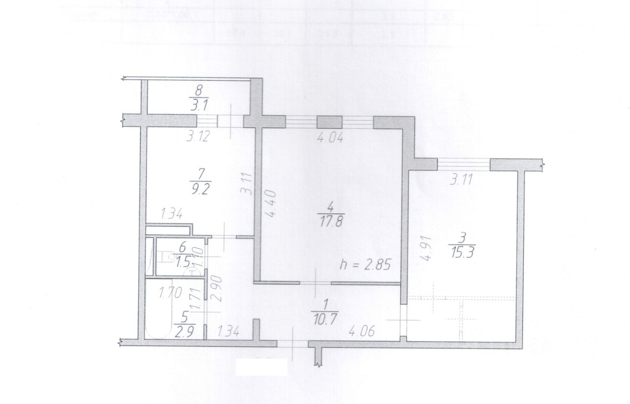 Продажа двухкомнатной квартиры 57.5м² ул. Академика Доллежаля, 35 ...