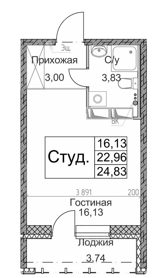 Купить Студию Новое Девяткино Вторичка