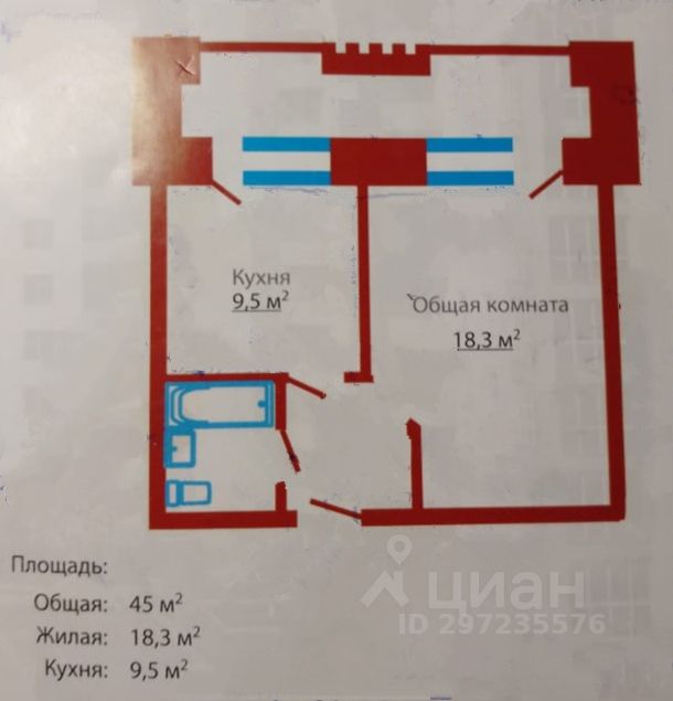 Купить 2-комнатную квартиру, 62 м² по адресу Ставрополь, 19-й м-н, переулок Буйн