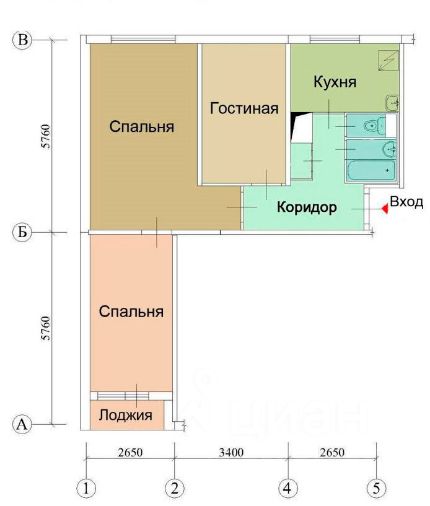 Дизайн квартиры 1605