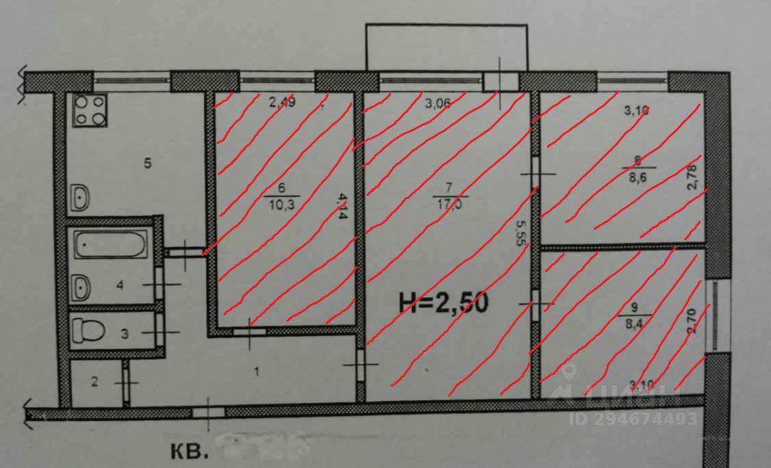 Планировка брежневки 1 комната