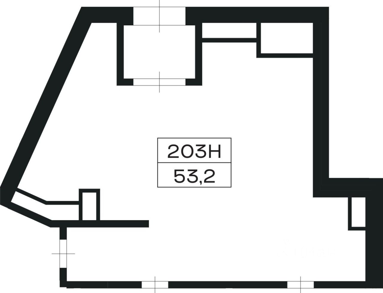 Продаю помещение свободного назначения 53.2м² Вокзальная ул., 15 ...