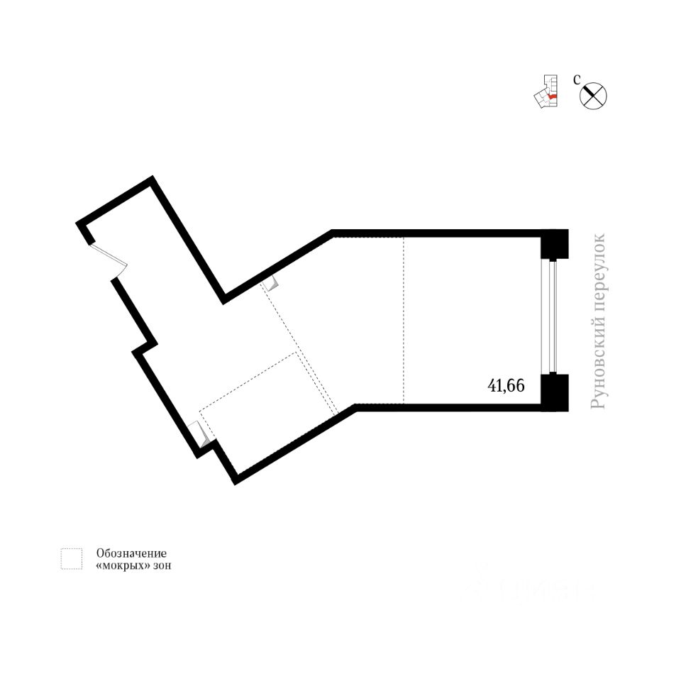 Руновский 14. Roof Plan. One57 Roof Plan. Roof Lounge Plan.