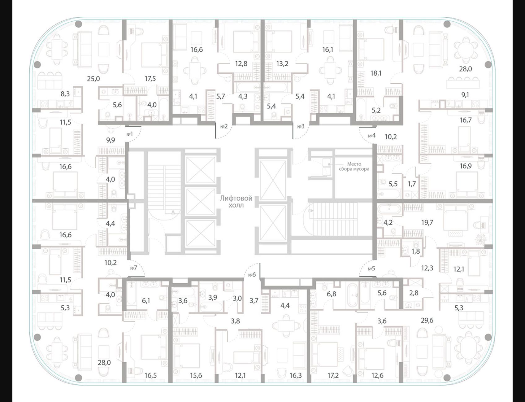 Купить четырехкомнатную квартиру 133.6м² Кутузовский проезд, 16А/1