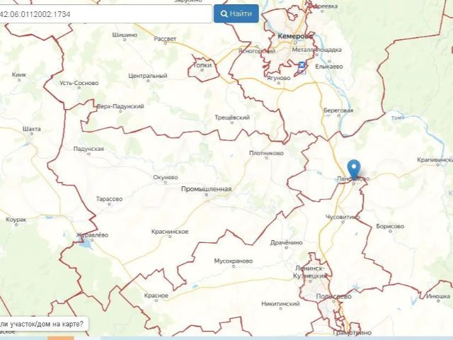 Панфилово кемеровская область карта