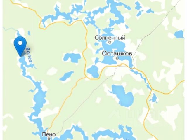 Карта глубин озера Пено Тверской области — информация о глубинах и рыбных местах